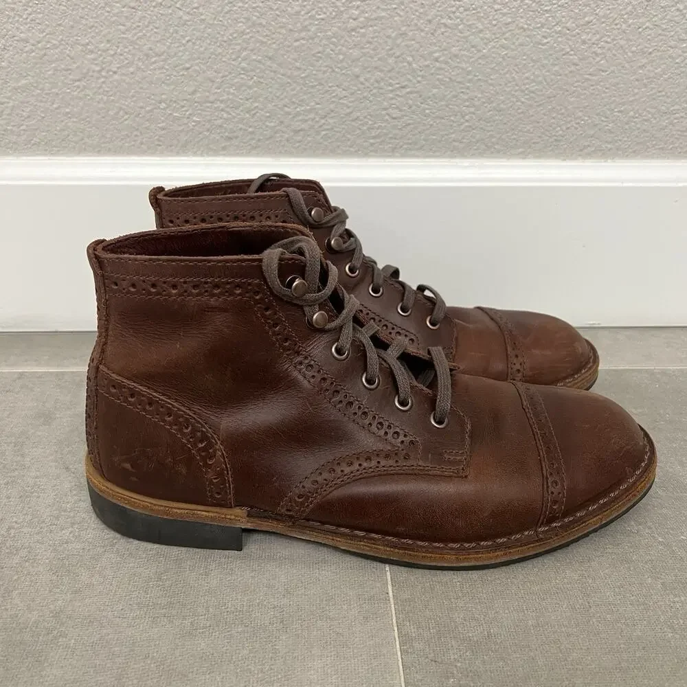 Danner Jack II Mens 9.5 Wide 2E BrownChukka Ankle BLeather Lace Up Boot Shoes